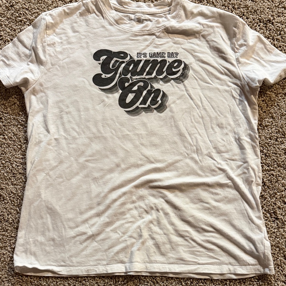 Maurices White 'Game On' Short Sleeve Tee